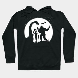 Funny Bigoot Nessie And Alien Hoodie